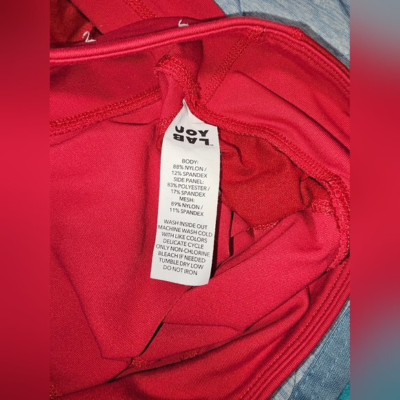 JoyLab Red Leggings Size Medium - Picture 2 of 5